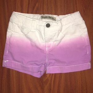 Vanilla Star Bottoms - Girls Dip-Dye Shorts Vanilla Star Bottoms - Girls Dip-Dye Shorts